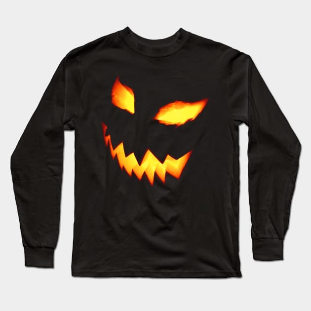 Jack O lantern smile Long Sleeve T-Shirt by Corvons